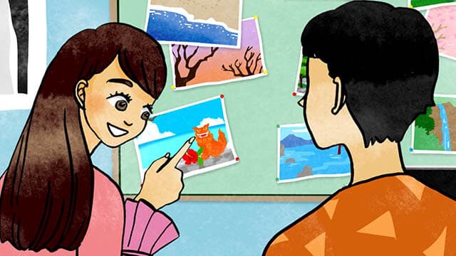 Kyoto temple at sunset