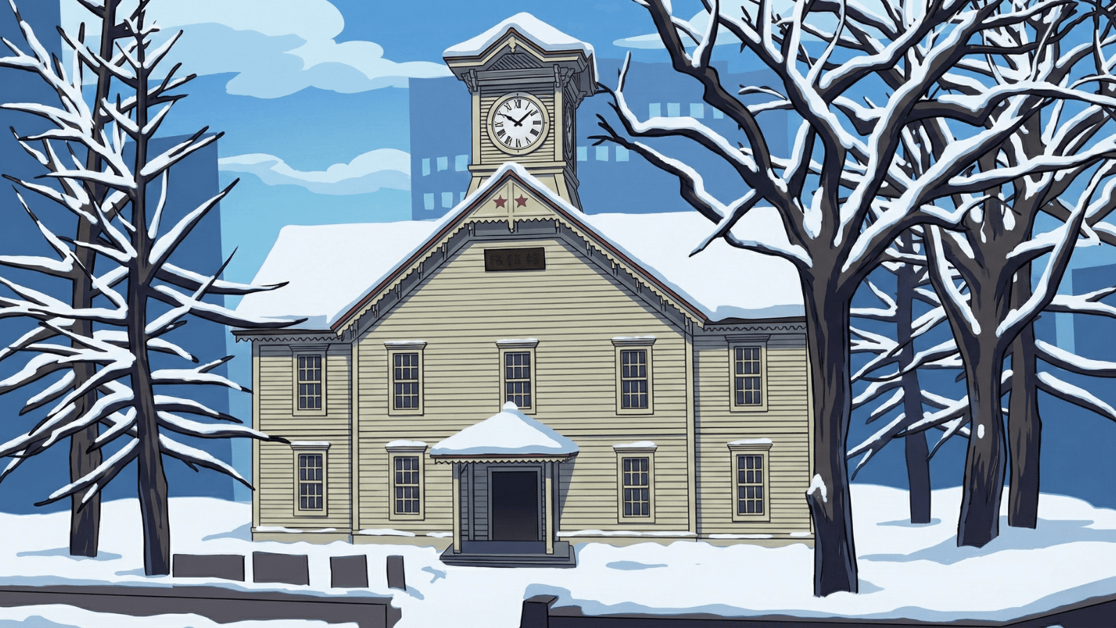 時計台の中にいます Em đang ở trong tháp đồng hồ.